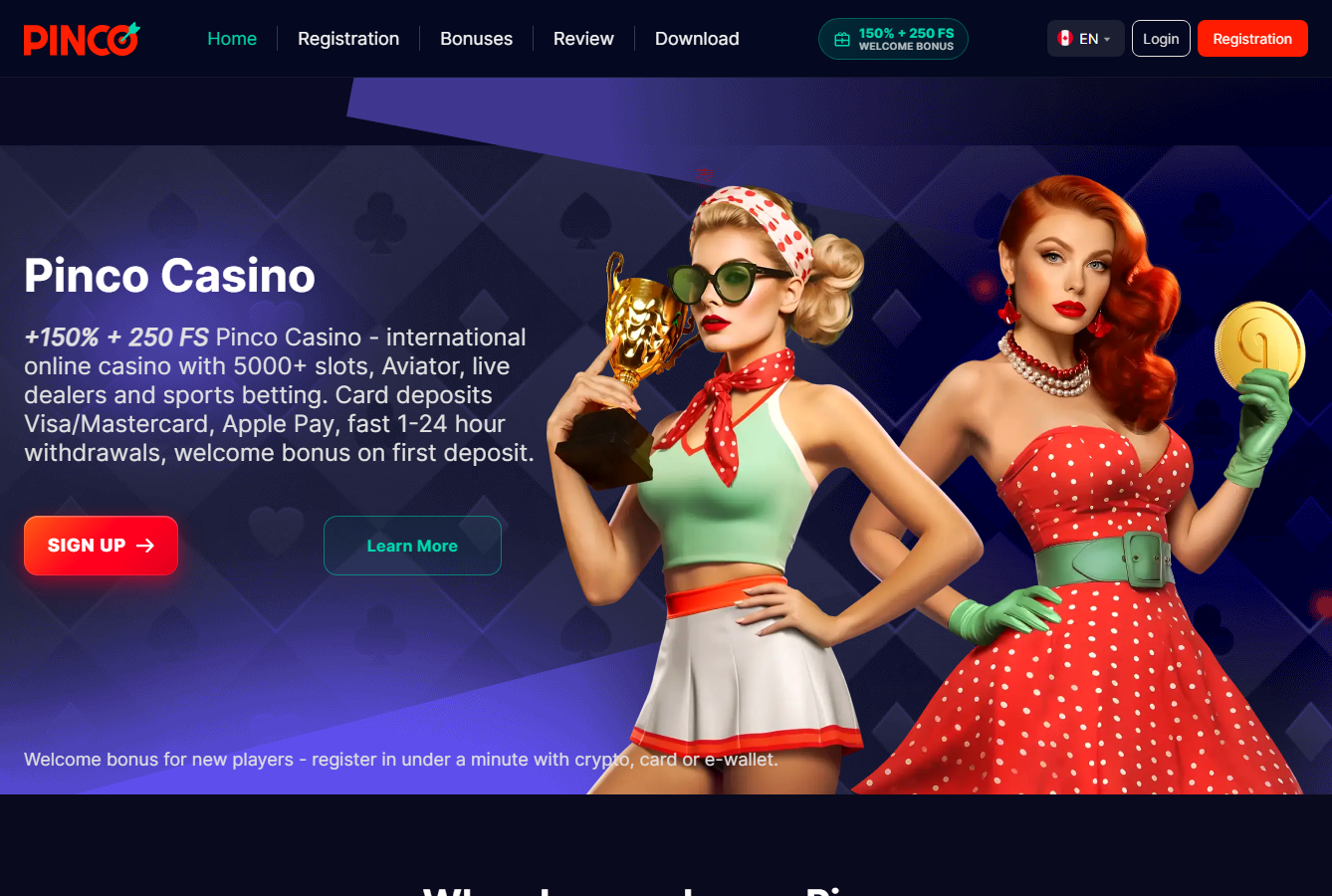 Pinco Casino: Games, Sports and Account Access